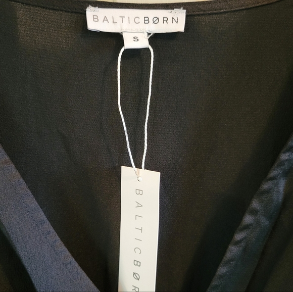 Baltic Born Black Sicily Satin Maxi Dress - Picture 8 of 8